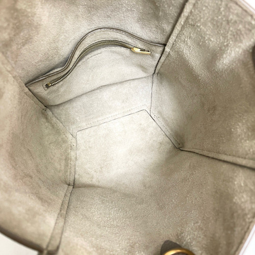 Celine Sangle Small Bucket Bag Grained Calfskin Grey Celine Sangle Small Bucket Bag Grained Calfskin Grey