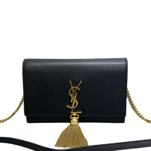 Yves Saint Laurent Small Kate Crossbody Bag Calfskin Black
