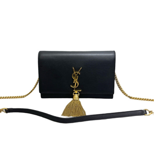 Yves Saint Laurent Small Kate Crossbody Bag Calfskin Black