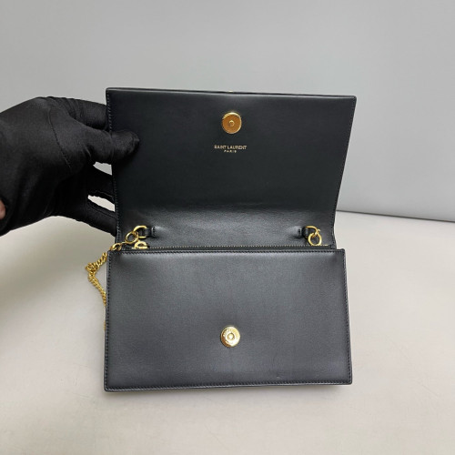 Yves Saint Laurent Small Kate Crossbody Bag Calfskin Black