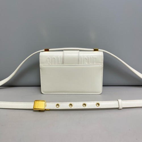 Dior 30 Montaigne Mini Box Bag Calfskin White Dior 30 Montaigne Mini Box Bag Calfskin White