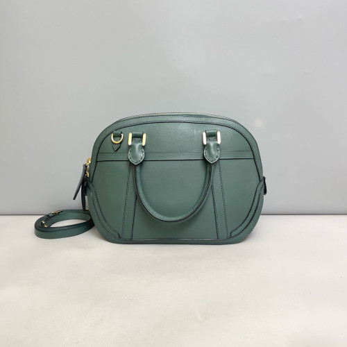 Burberry Small Orchard Bowling Bag Calfskin Green