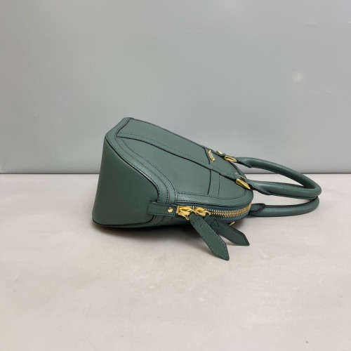 Burberry Small Orchard Bowling Bag Calfskin Green