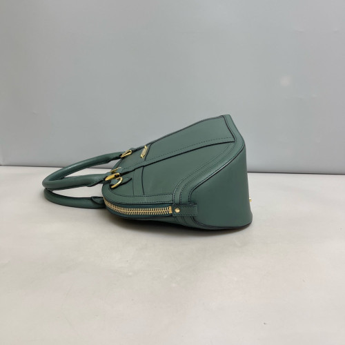 Burberry Small Orchard Bowling Bag Calfskin Green