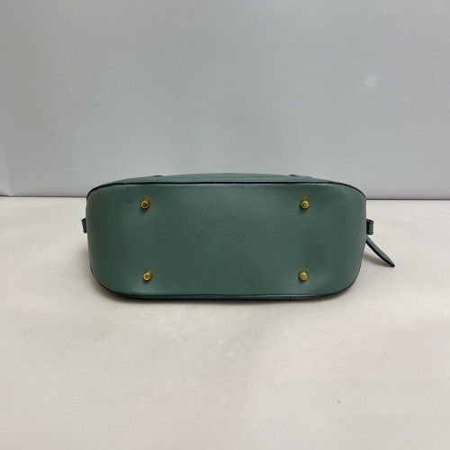 Burberry Small Orchard Bowling Bag Calfskin Green