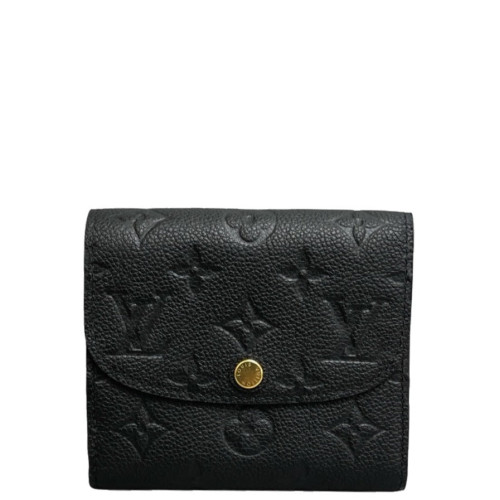 Louis Vuitton Iris Compact Wallet Xs Monogram Empreinte Black