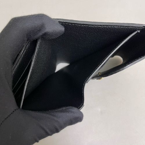 Louis Vuitton Iris Compact Wallet Xs Monogram Empreinte Black