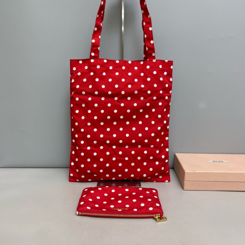 Miu Miu X Disney Handbag Nylon Red White