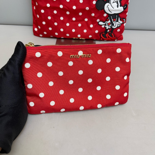 Miu Miu X Disney Handbag Nylon Red White