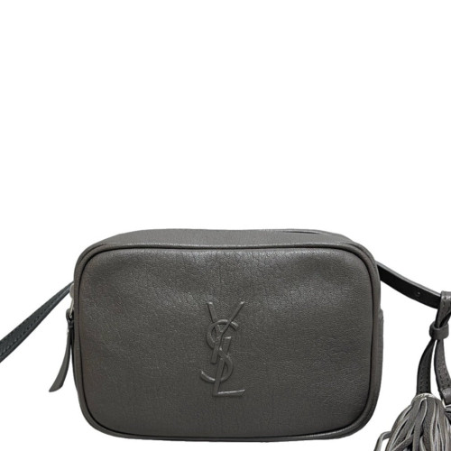 Yves Saint Laurent Lou Belt Calfskin Grey Yves Saint Laurent Lou Belt Calfskin Grey