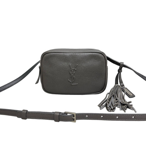 Yves Saint Laurent Lou Belt Calfskin Grey Yves Saint Laurent Lou Belt Calfskin Grey