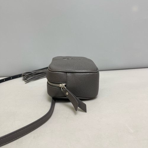 Yves Saint Laurent Lou Belt Calfskin Grey Yves Saint Laurent Lou Belt Calfskin Grey
