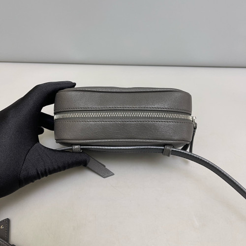 Yves Saint Laurent Lou Belt Calfskin Grey Yves Saint Laurent Lou Belt Calfskin Grey