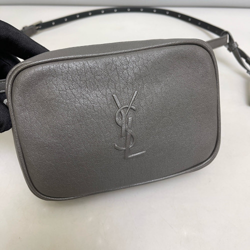 Yves Saint Laurent Lou Belt Calfskin Grey Yves Saint Laurent Lou Belt Calfskin Grey