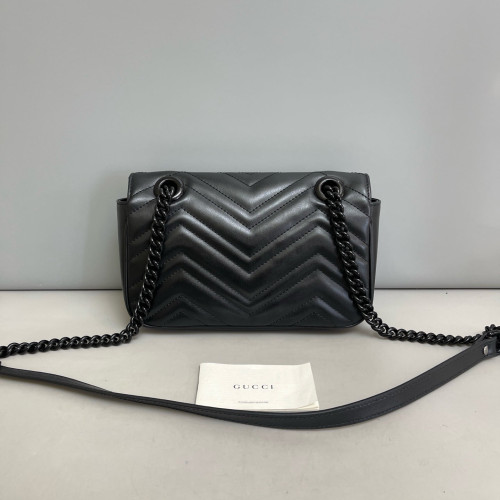 Gucci Mini GG Marmont Calfskin Black