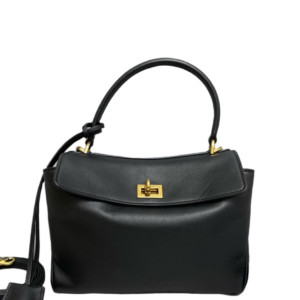 Balenciaga Rodeo Mini Handbag Calfskin Black