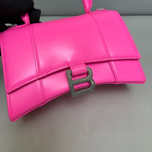 Balenciaga Hourglass Xs Calfskin Pink
