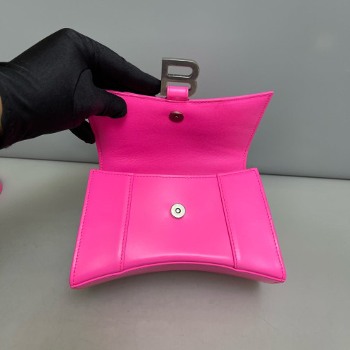 Balenciaga Hourglass Xs Calfskin Pink