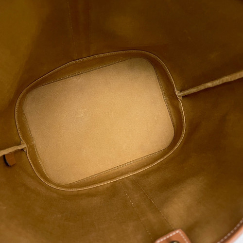 Celine Triomphe Triomphe Bucket Bag Mediun Triomphe Tan Black