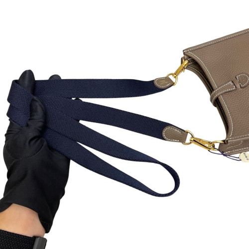 Hermes Mini Evelyne Taurillon Clemence 18 Etoupe