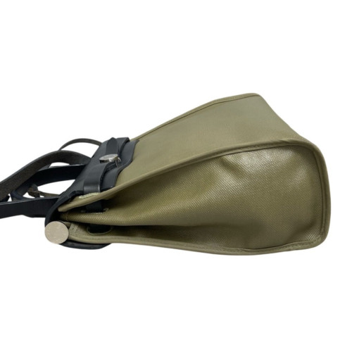 Hermes Herbag 31 Toile Enduit Vache Hunter 6H Vert Veronese 89 Noir
