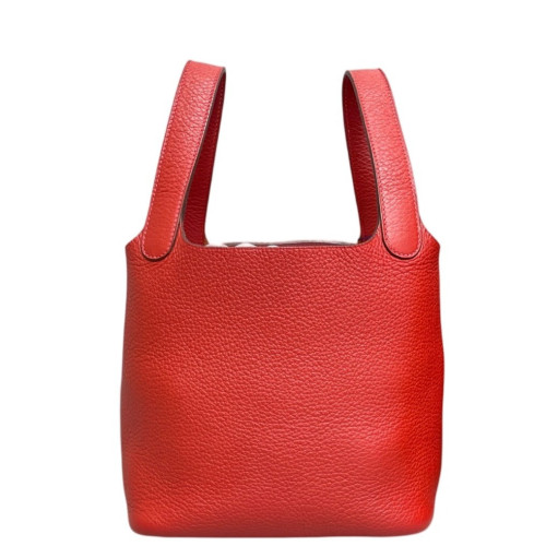 Hermes Picotin 18 Taurillon Clemence 53 Rouge Vif