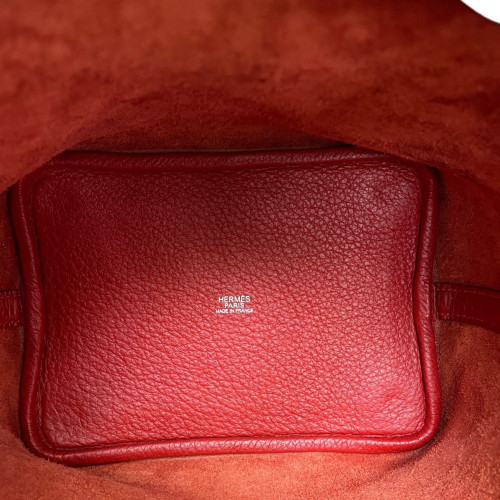 Hermes Picotin 18 Taurillon Clemence 53 Rouge Vif