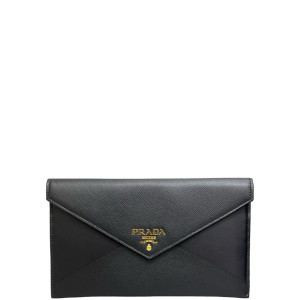 Prada Bill Pouch Saffiano Calfskin Black Prada Bill Pouch Saffiano Calfskin Black