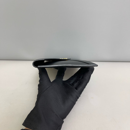 Prada Bill Pouch Saffiano Calfskin Black