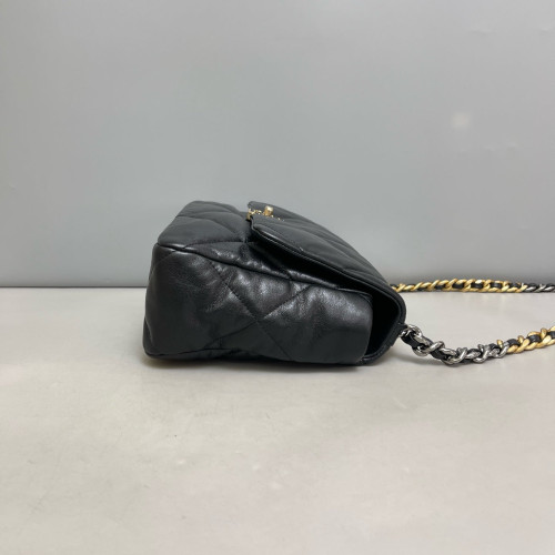 Chanel Quilted Medium 19 Flap Lambskin Black