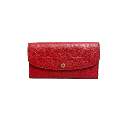 Louis Vuitton Emilie Wallet Monogram Empreinte Red