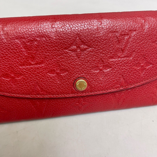 Louis Vuitton Emilie Wallet Monogram Empreinte Red