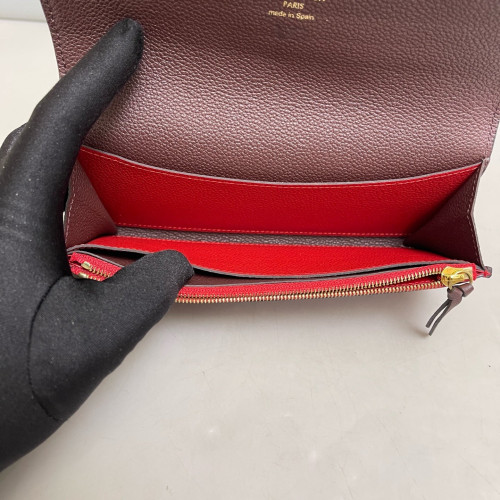 Louis Vuitton Emilie Wallet Monogram Empreinte Red