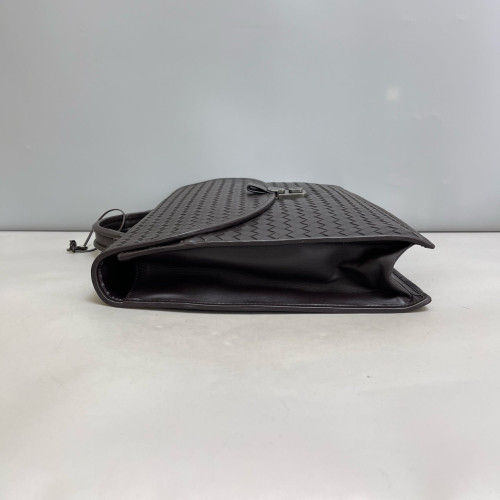 Bottega Veneta Briefcase Lambskin Intrecciato Nappa Brown