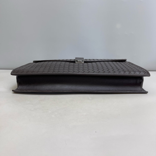 Bottega Veneta Briefcase Lambskin Intrecciato Nappa Brown