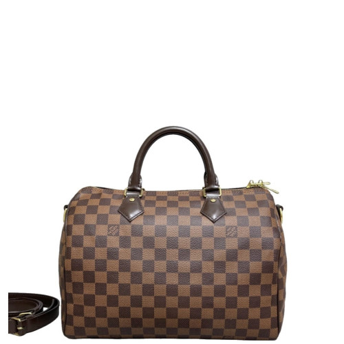 Louis Vuitton Speedy Bandouliere 30 Damier Ebene Brown Louis Vuitton Speedy Bandouliere 30 Damier Ebene Brown