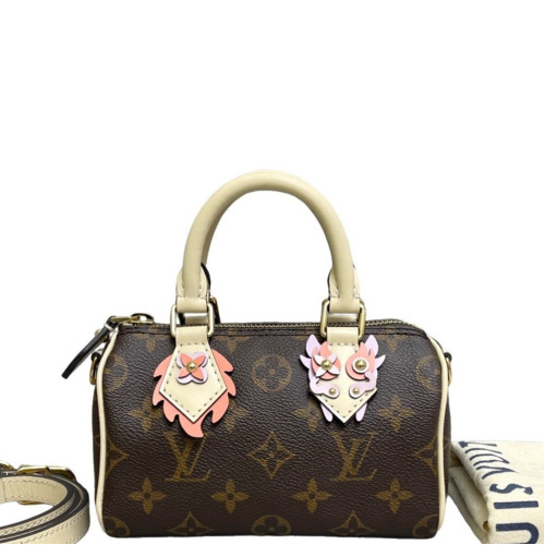 Louis Vuitton Nano Speedy Bandouliere Monogram Brown