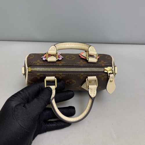 Louis Vuitton Nano Speedy Bandouliere Monogram Brown