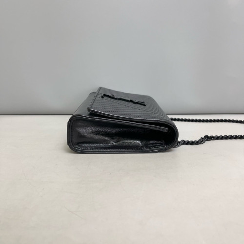 Yves Saint Laurent Small Kate Crossbody Bag Pull Up Leather Black