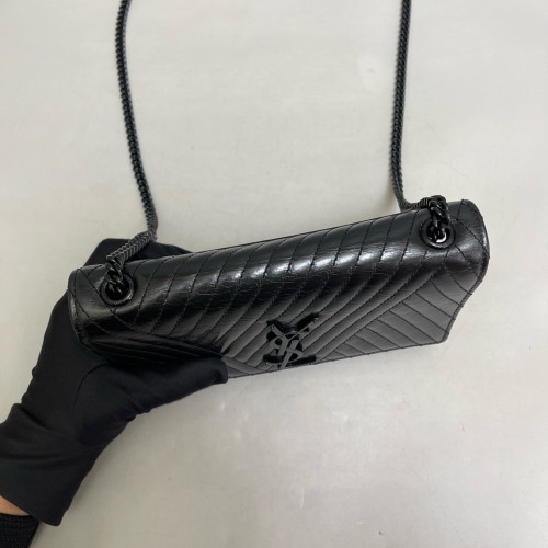 Yves Saint Laurent Small Kate Crossbody Bag Pull Up Leather Black