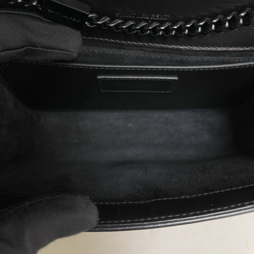Yves Saint Laurent Small Kate Crossbody Bag Pull Up Leather Black