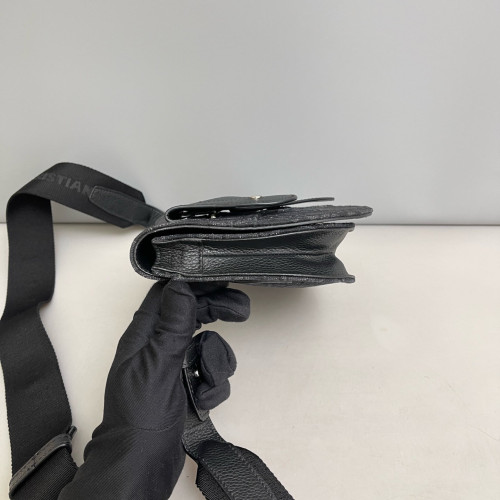 Dior Mini Vintage Saddle Bag Oblique Calfskin Black