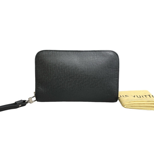Louis Vuitton Clutch Saffiano Calfskin Black Louis Vuitton Clutch Saffiano Calfskin Black