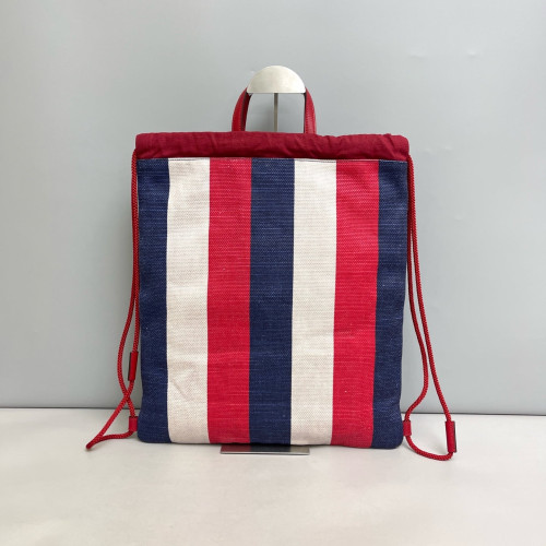 Gucci Coco Capitan Logo Drawstring Backpack Canvas Red Blue White