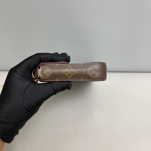 Louis Vuitton Pochette Felicie Chain Wallet Monogram Fuchsia