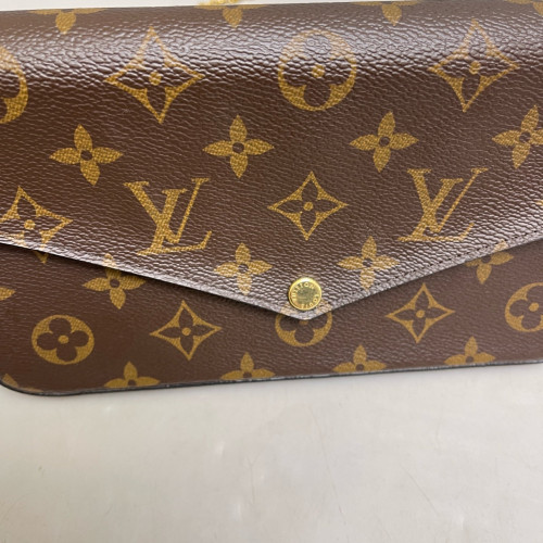 Louis Vuitton Pochette Felicie Chain Wallet Monogram Fuchsia