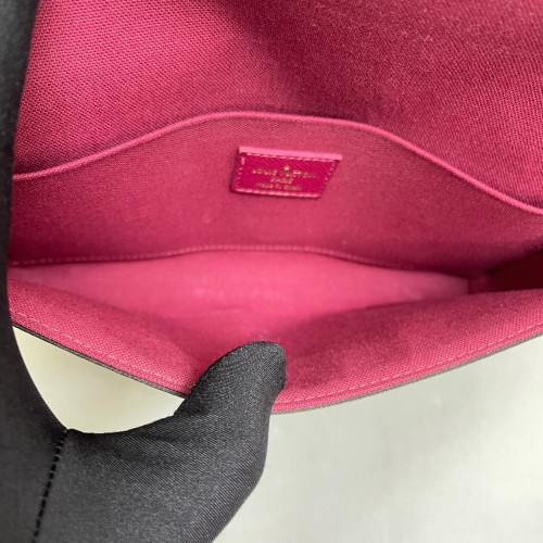 Louis Vuitton Pochette Felicie Chain Wallet Monogram Fuchsia