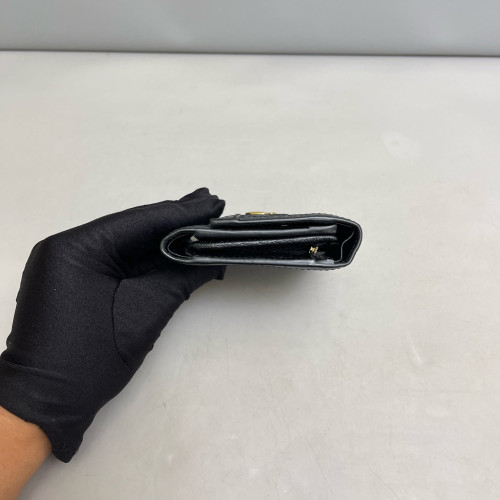 Gucci Web Compact French Flap Wallet Calfskin Black Green Red