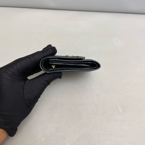 Gucci Web Compact French Flap Wallet Calfskin Black Green Red