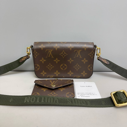 Louis Vuitton Felicie Strap & Go Monogram Brown